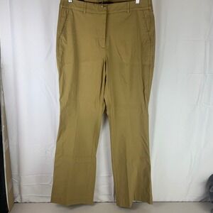 White House Black Market Ines Slim Boot Pants Womens 12 Bronze Antique Trousers